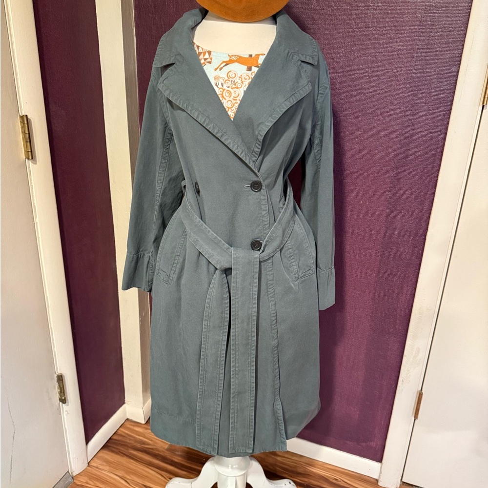 Everlane Women's Drape Trench Coat, green